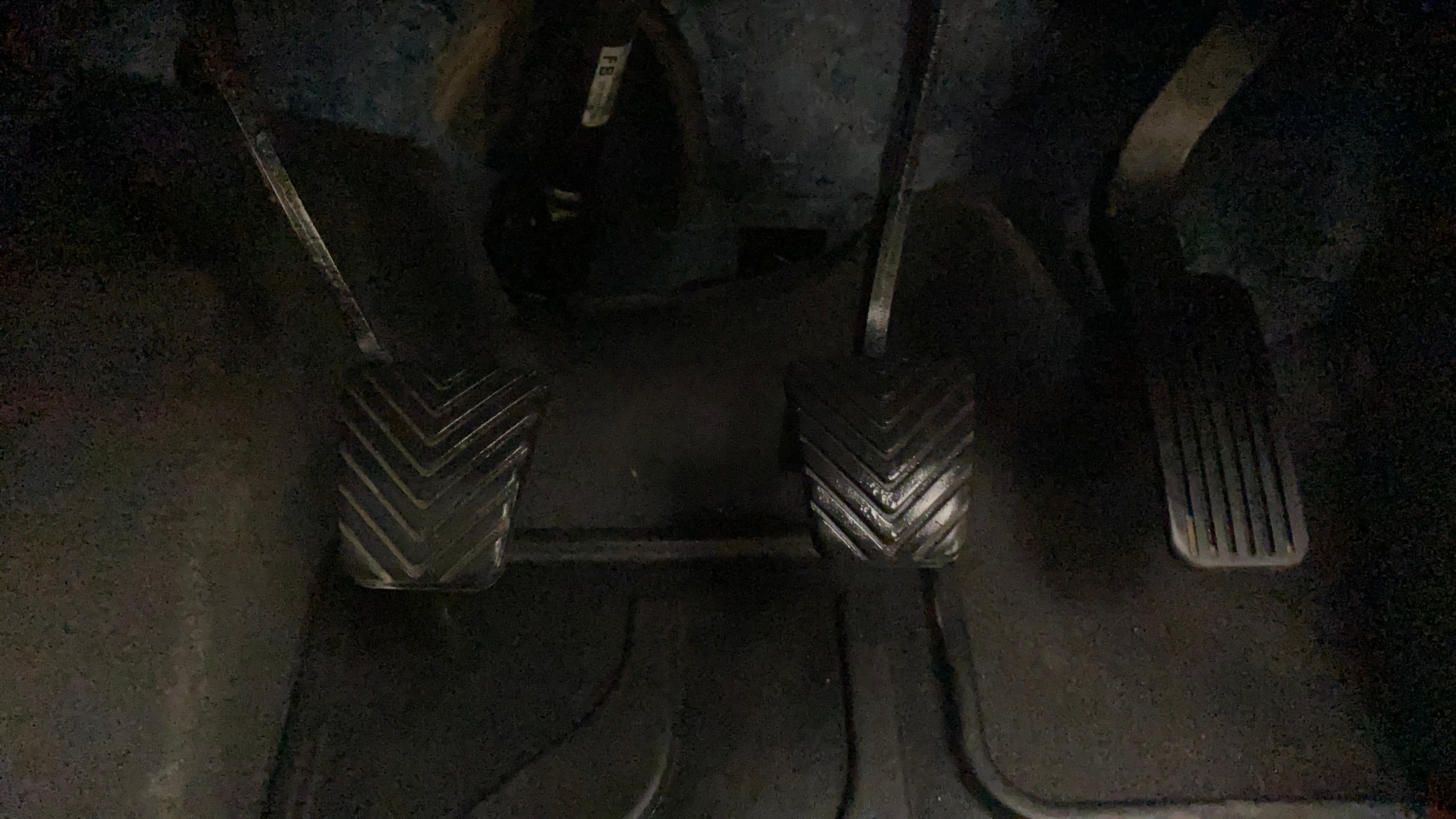 Pedal area of a Hyundai Creta