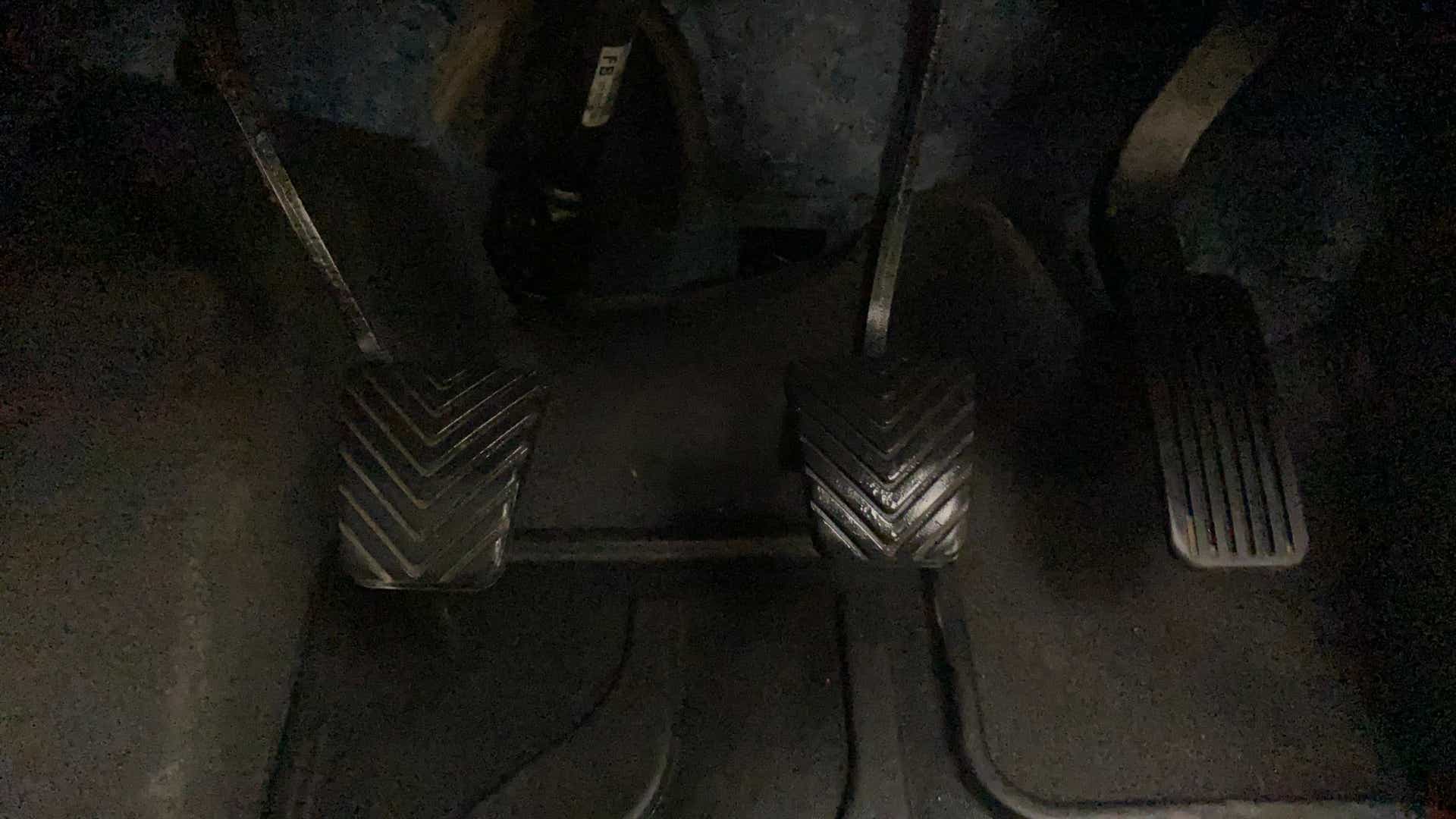 Pedal area of a Hyundai Creta