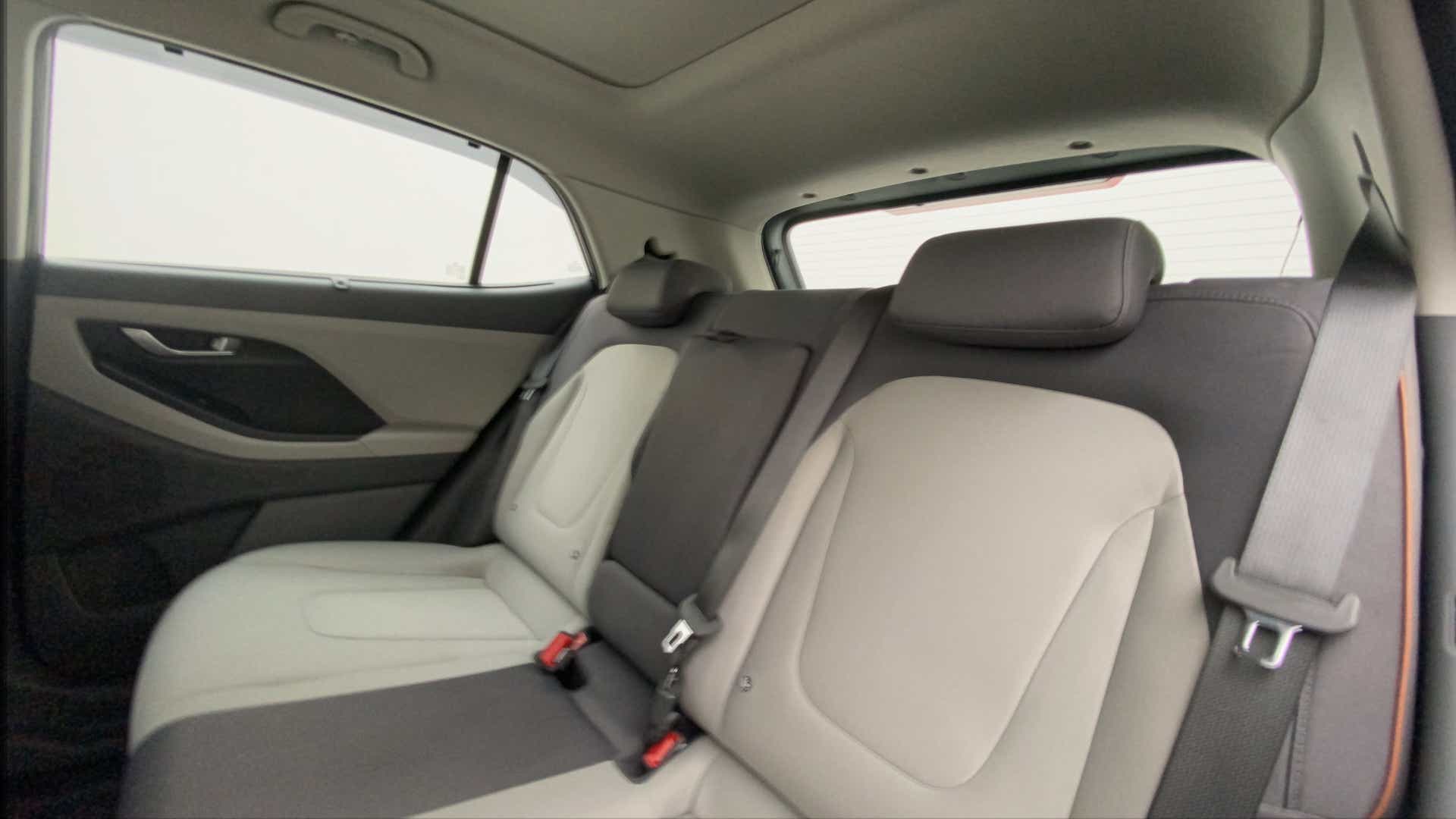 Rear seat view of a Hyundai Creta