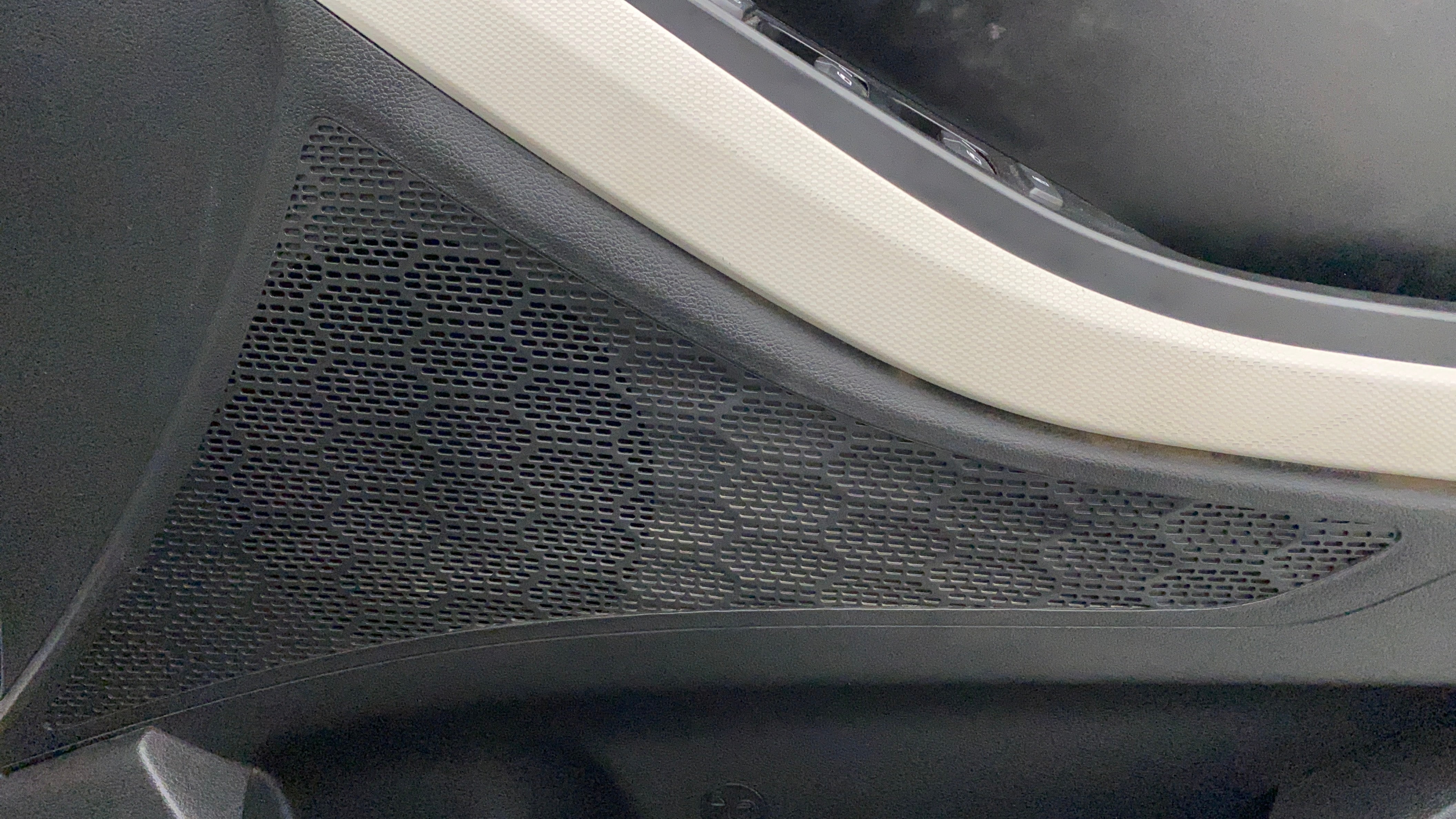 Speaker grille on the interior door panel of a Hyundai Creta 2018-2023
