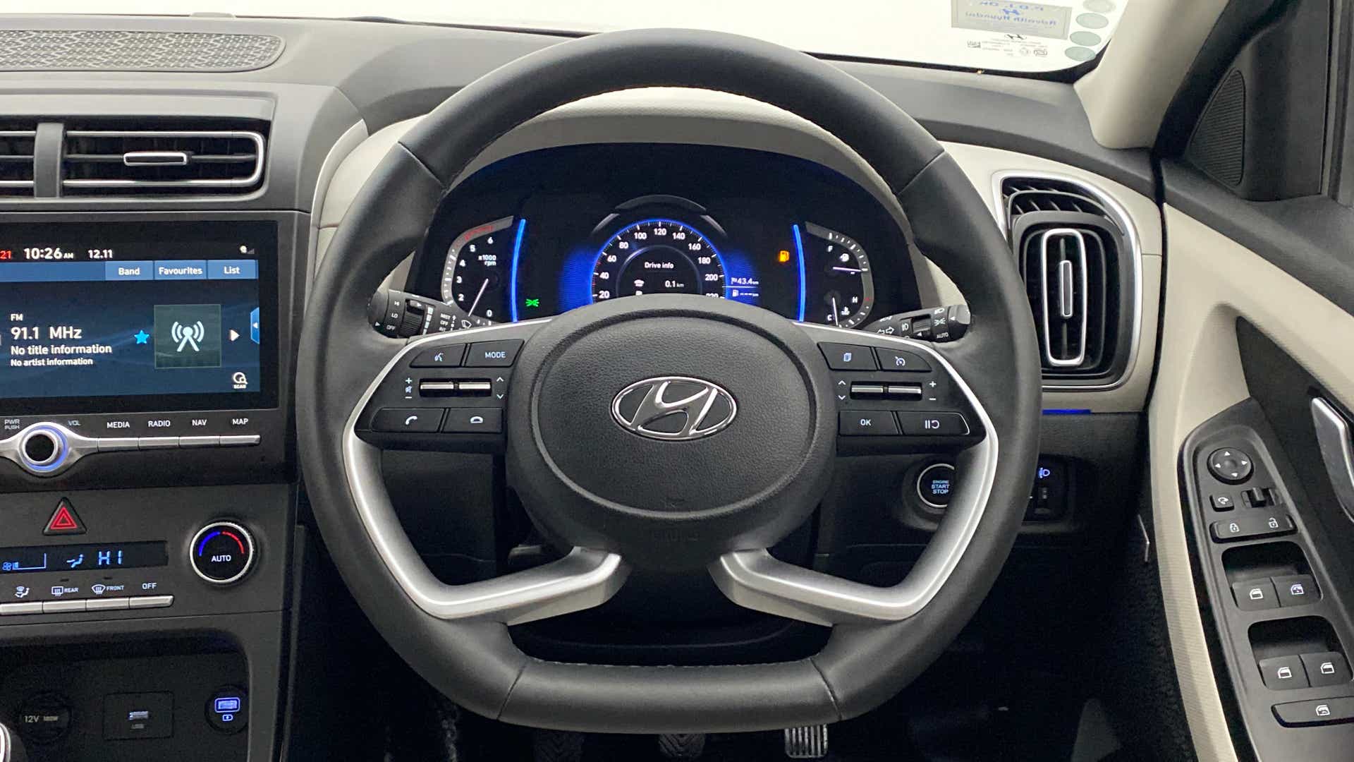 Interior dashboard of a Hyundai Creta 2018-2023