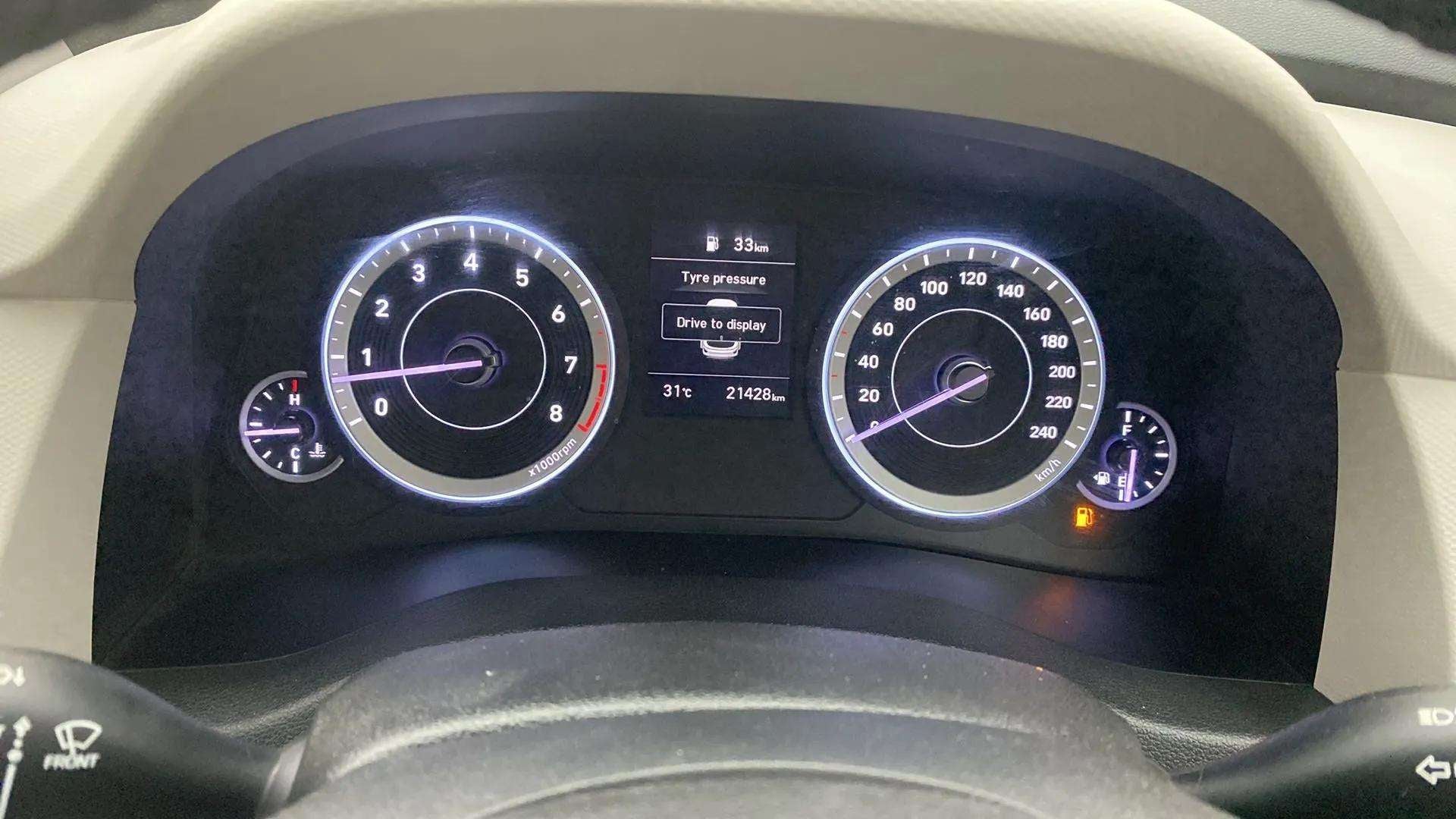 Instrument cluster of a Hyundai Creta 2018-2023