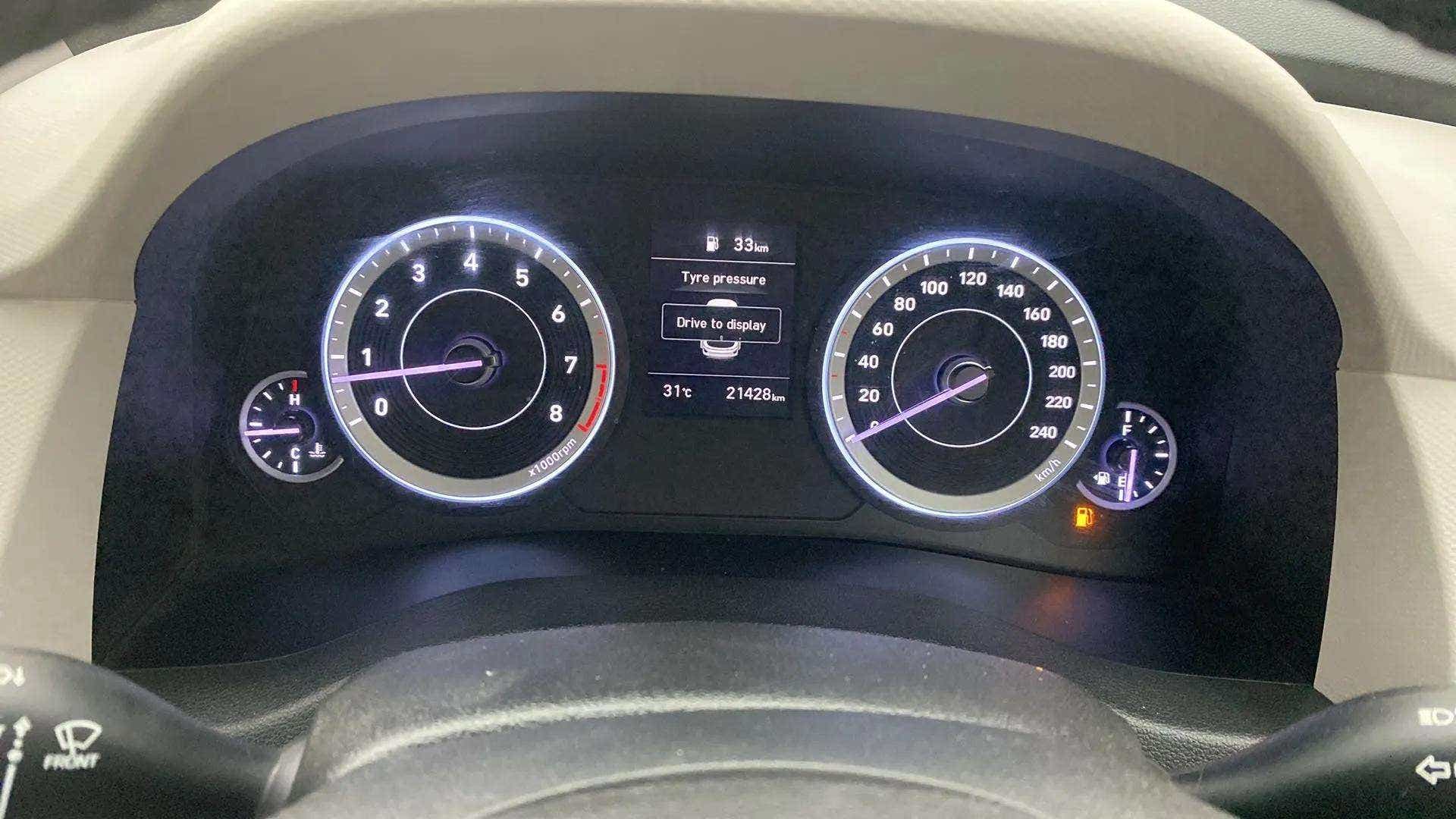 Instrument cluster of a Hyundai Creta 2018-2023