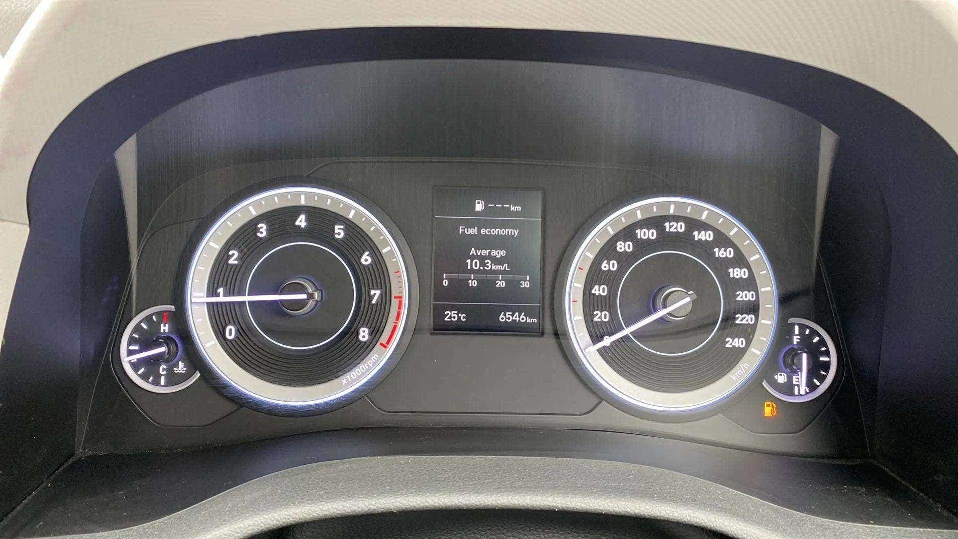 Instrument cluster view of a Hyundai Creta 2018-2023