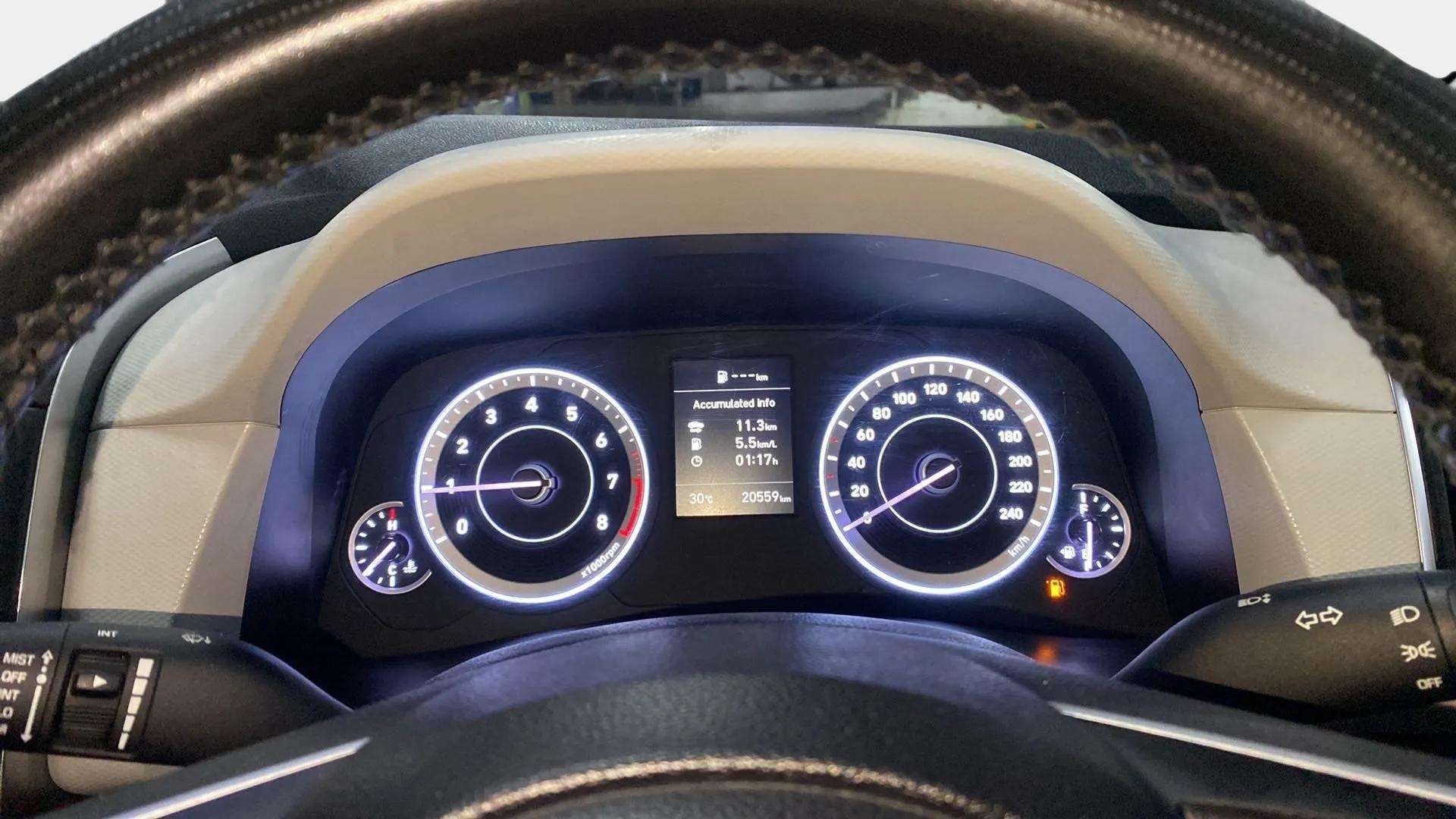Instrument cluster of a Hyundai Creta 2018-2023
