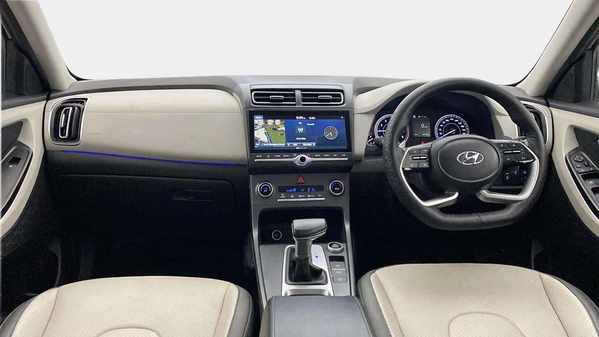 Interior dashboard view of a Hyundai Creta 2018-2023
