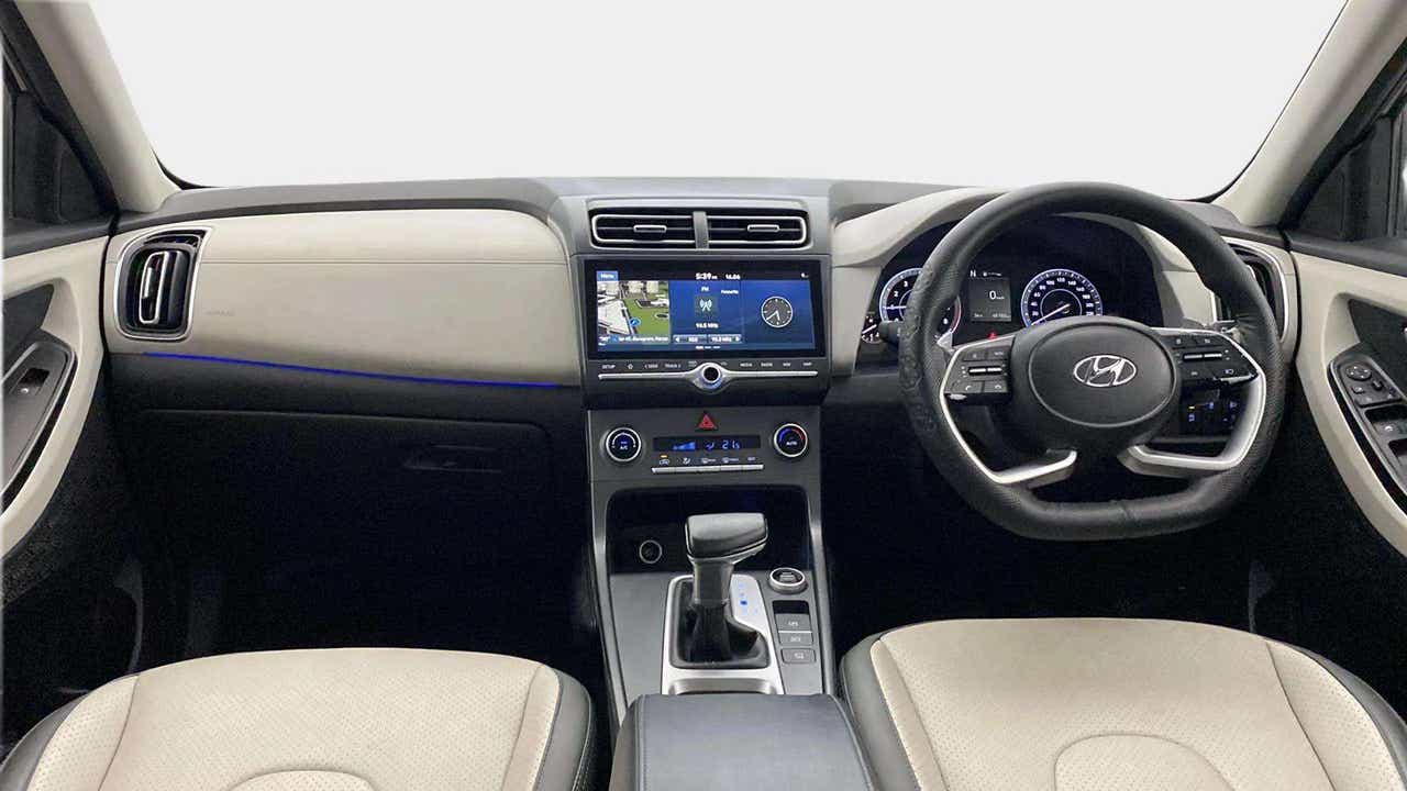 Interior dashboard view of a Hyundai Creta 2018-2023