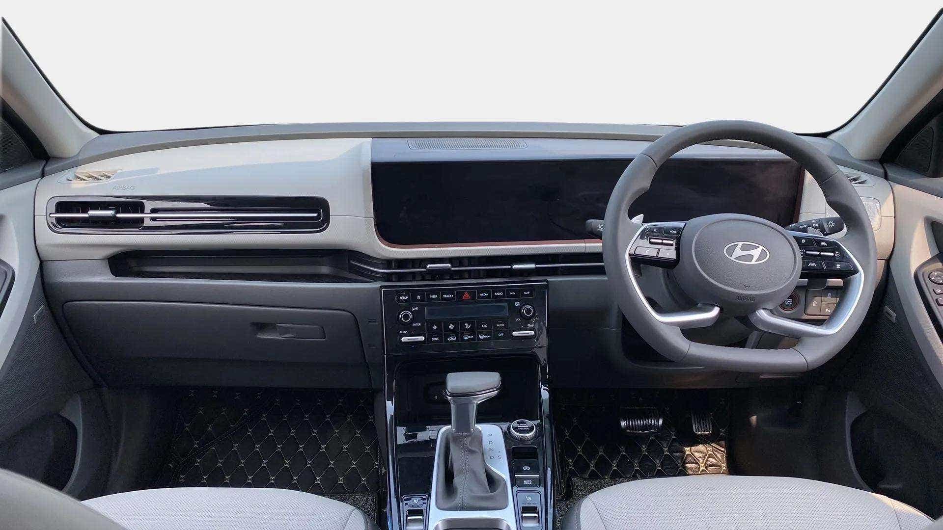 Interior dashboard of a Hyundai Creta