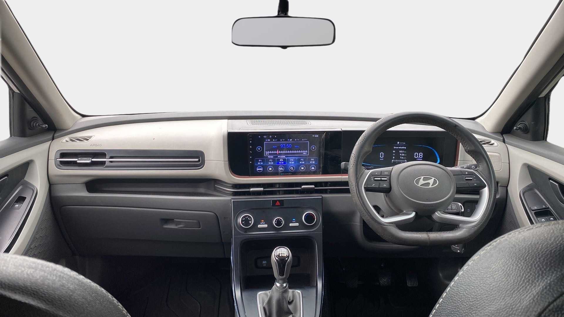Interior dashboard view of a Hyundai Creta