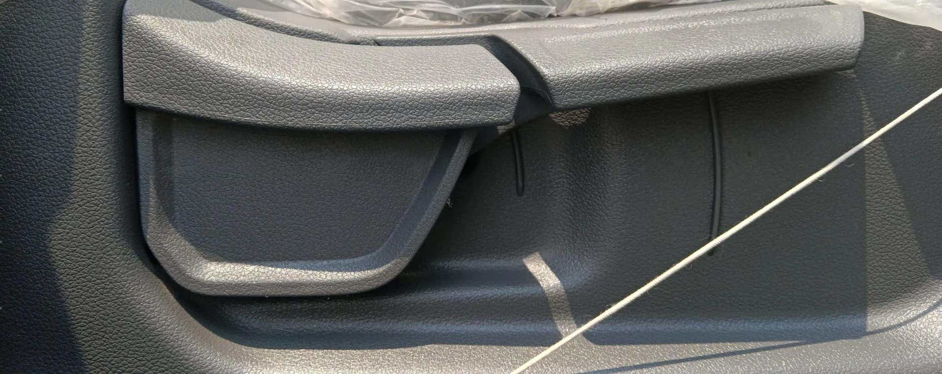 Close-up of interior door handle of a Hyundai Creta