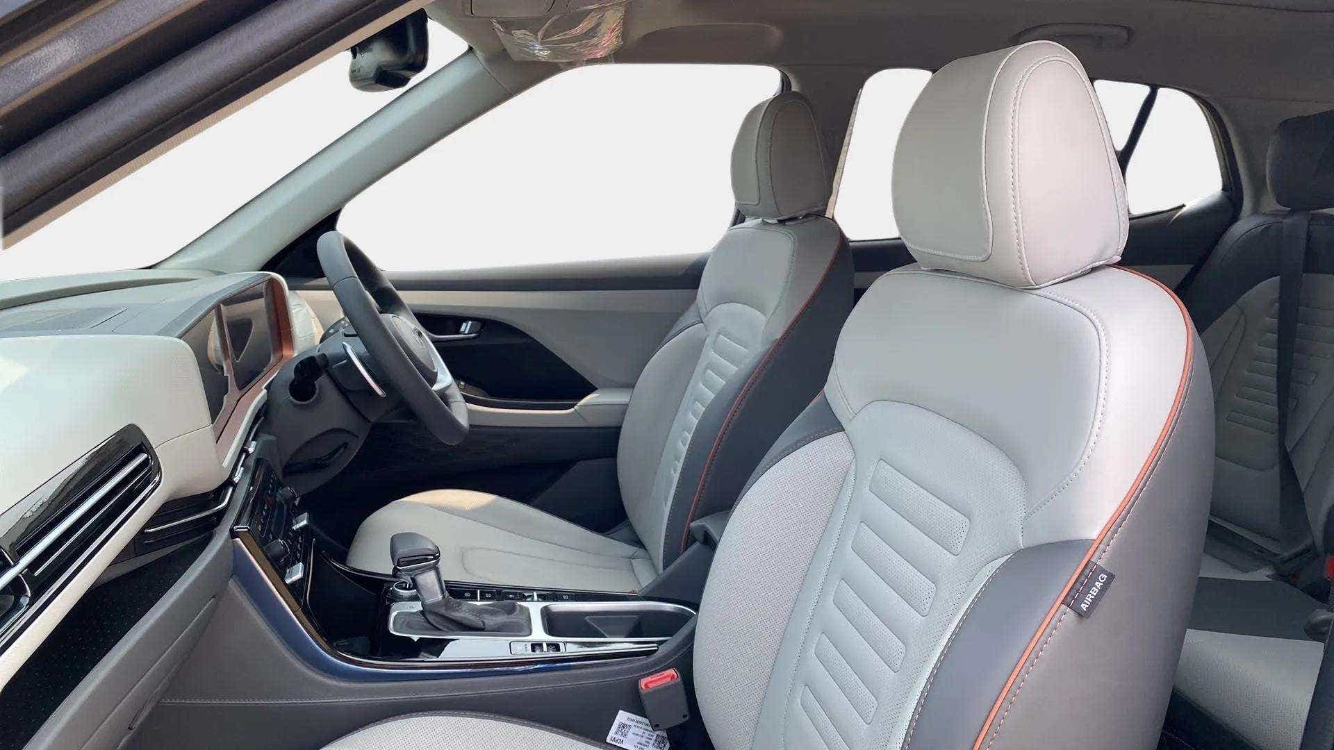 Front interior view of a Hyundai Creta