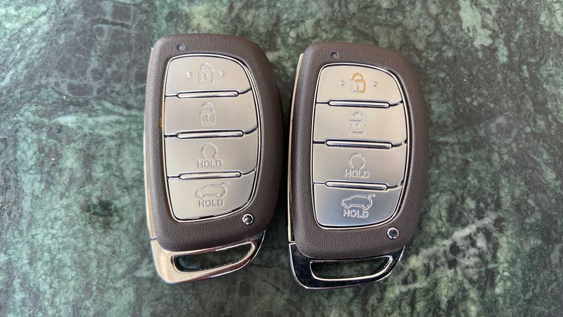 Close-up view of key fobs for a Hyundai Creta 2018-2023
