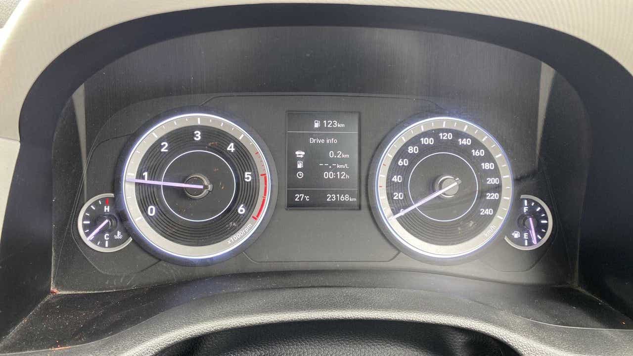 Instrument cluster of a Hyundai Creta 2018-2023
