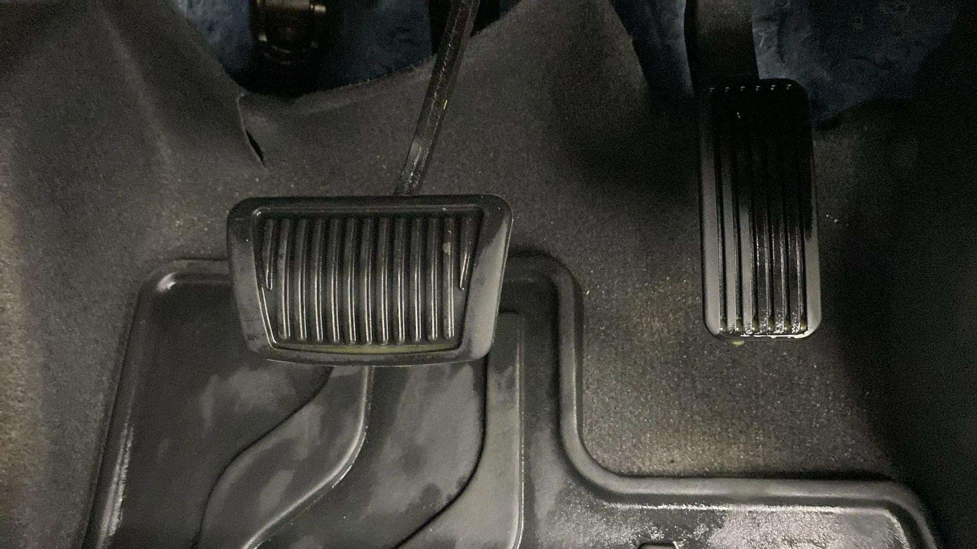 Foot pedals area of a Hyundai Creta