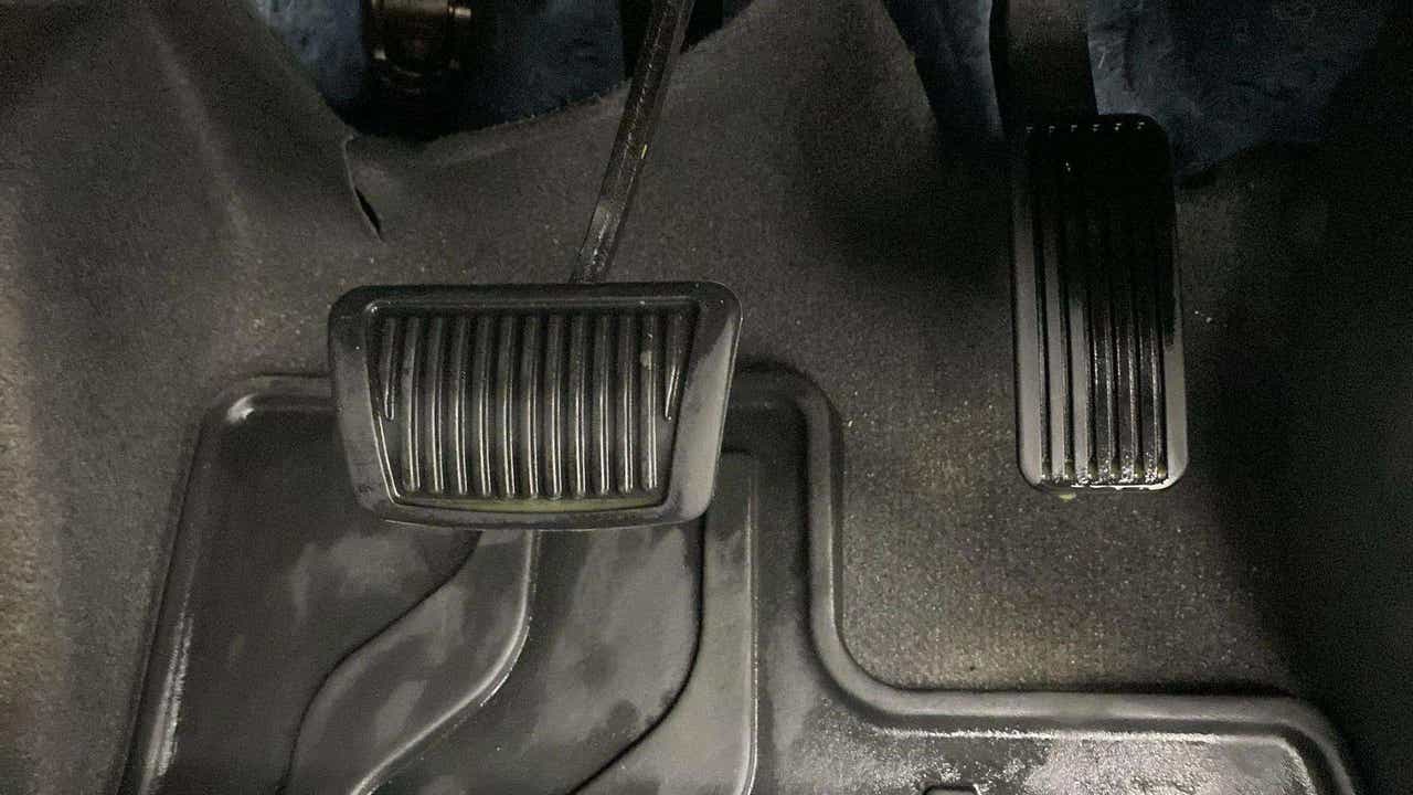 Foot pedals area of a Hyundai Creta