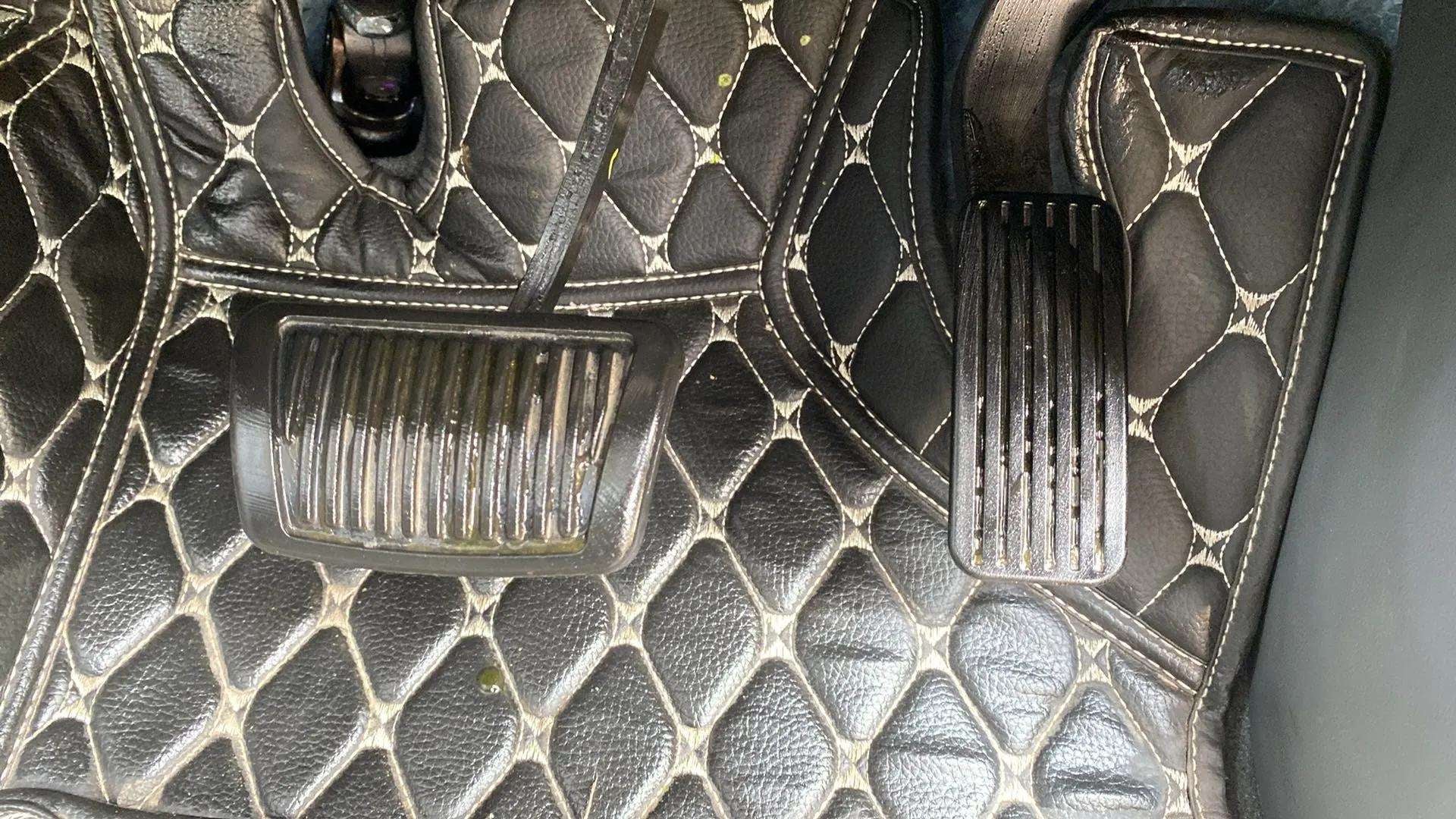 Footwell view showing the pedal area of a Hyundai Creta