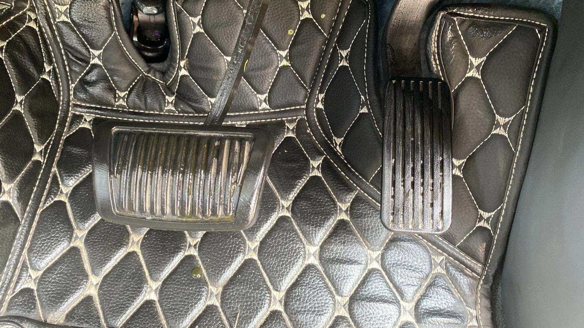 Footwell view showing the pedal area of a Hyundai Creta