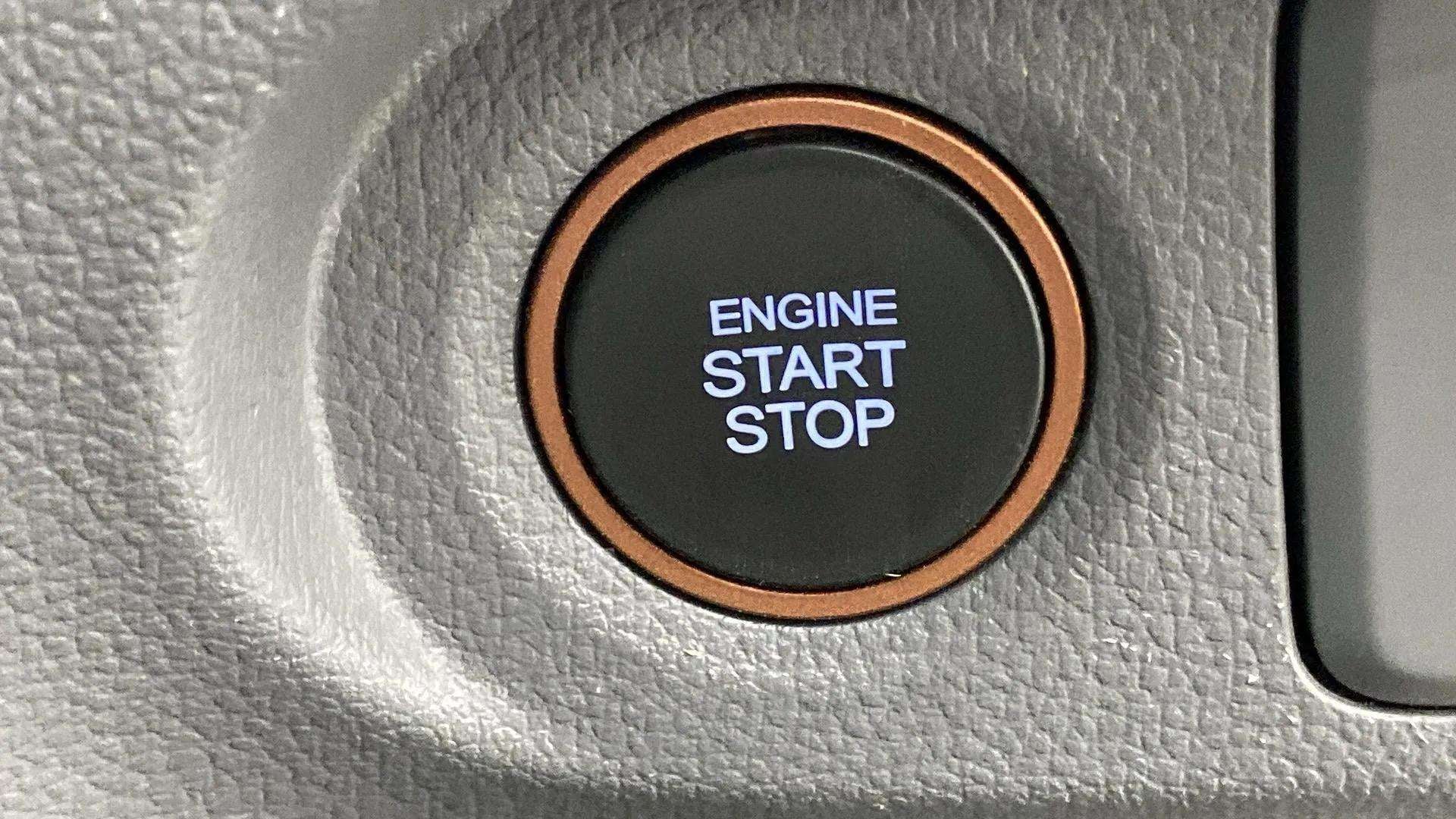 Engine start stop button of a Hyundai Creta