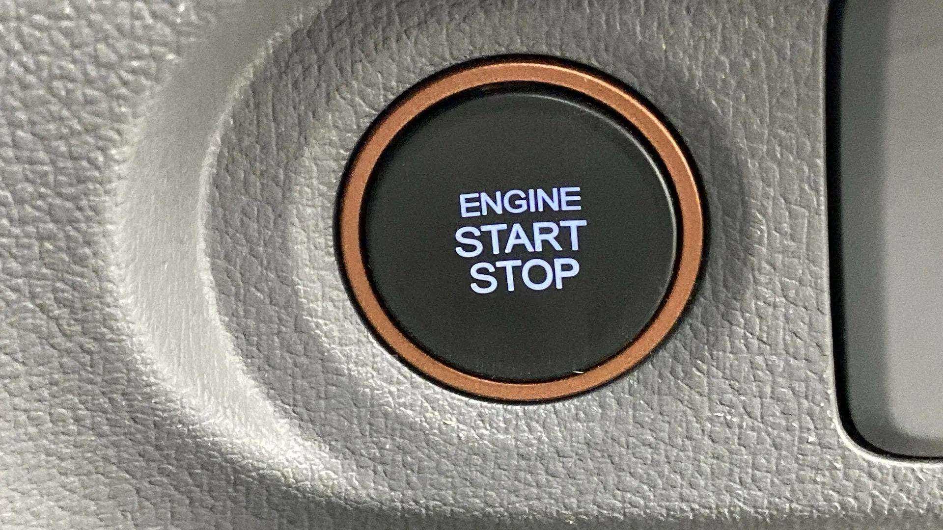 Engine start stop button of a Hyundai Creta