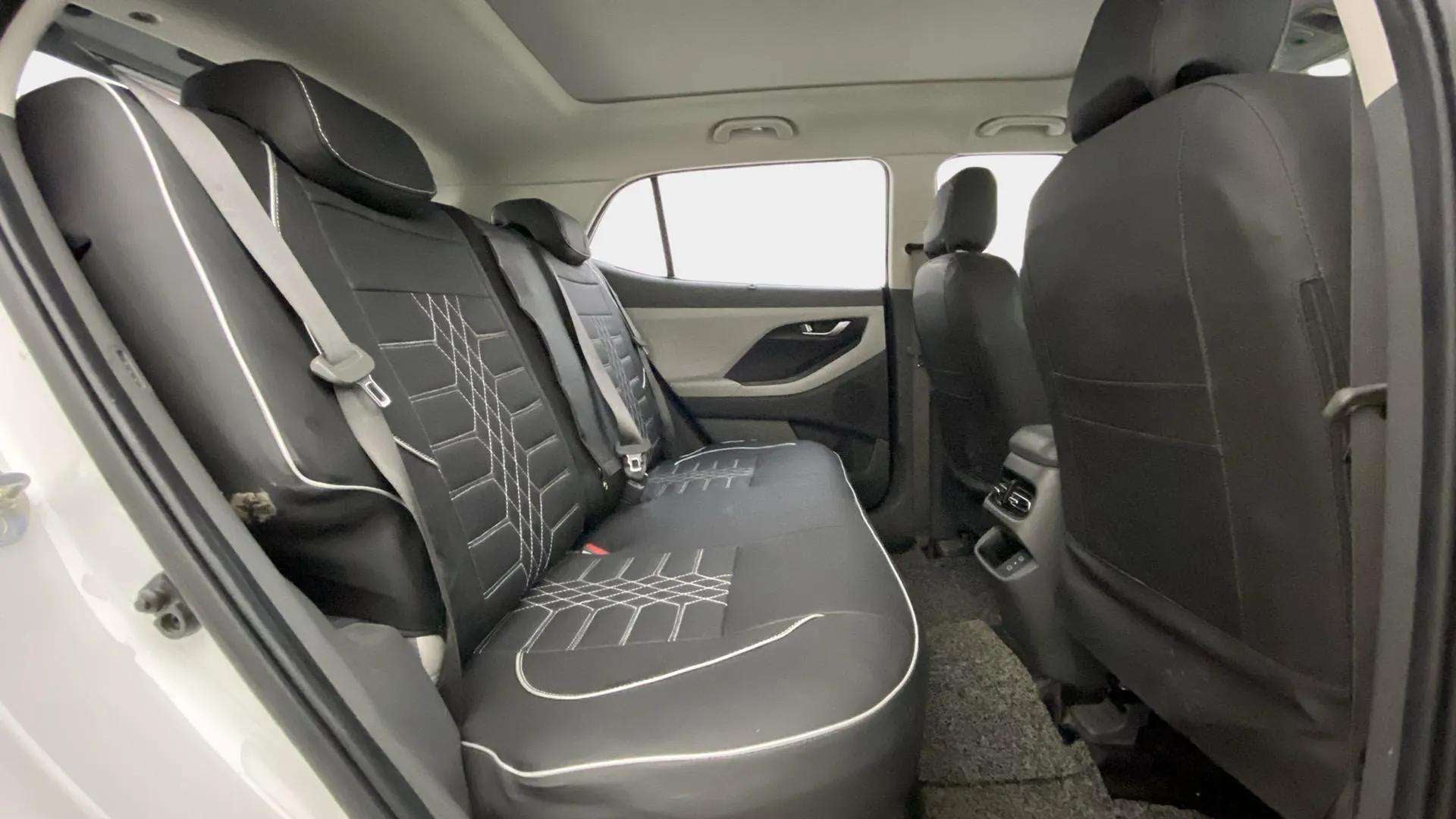 Rear seat view of a Hyundai Creta