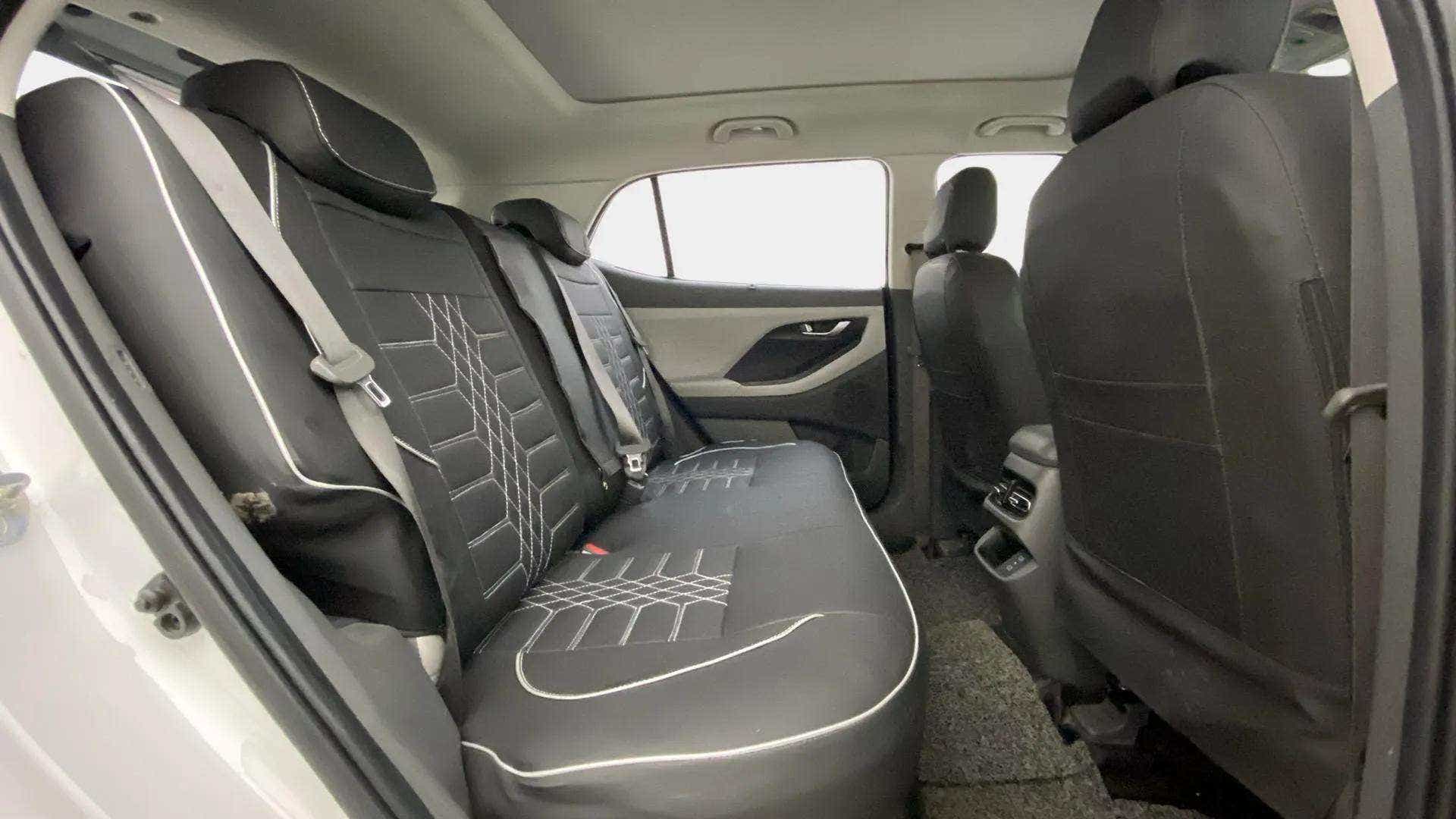 Rear seat view of a Hyundai Creta