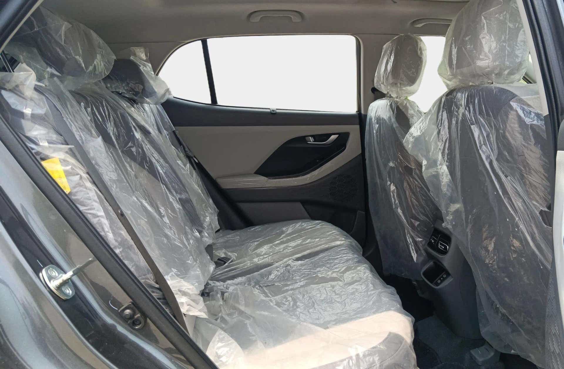 Rear seat view of a Hyundai Creta