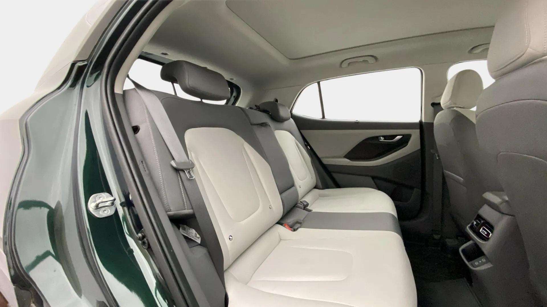 Rear seat view of a Hyundai Creta