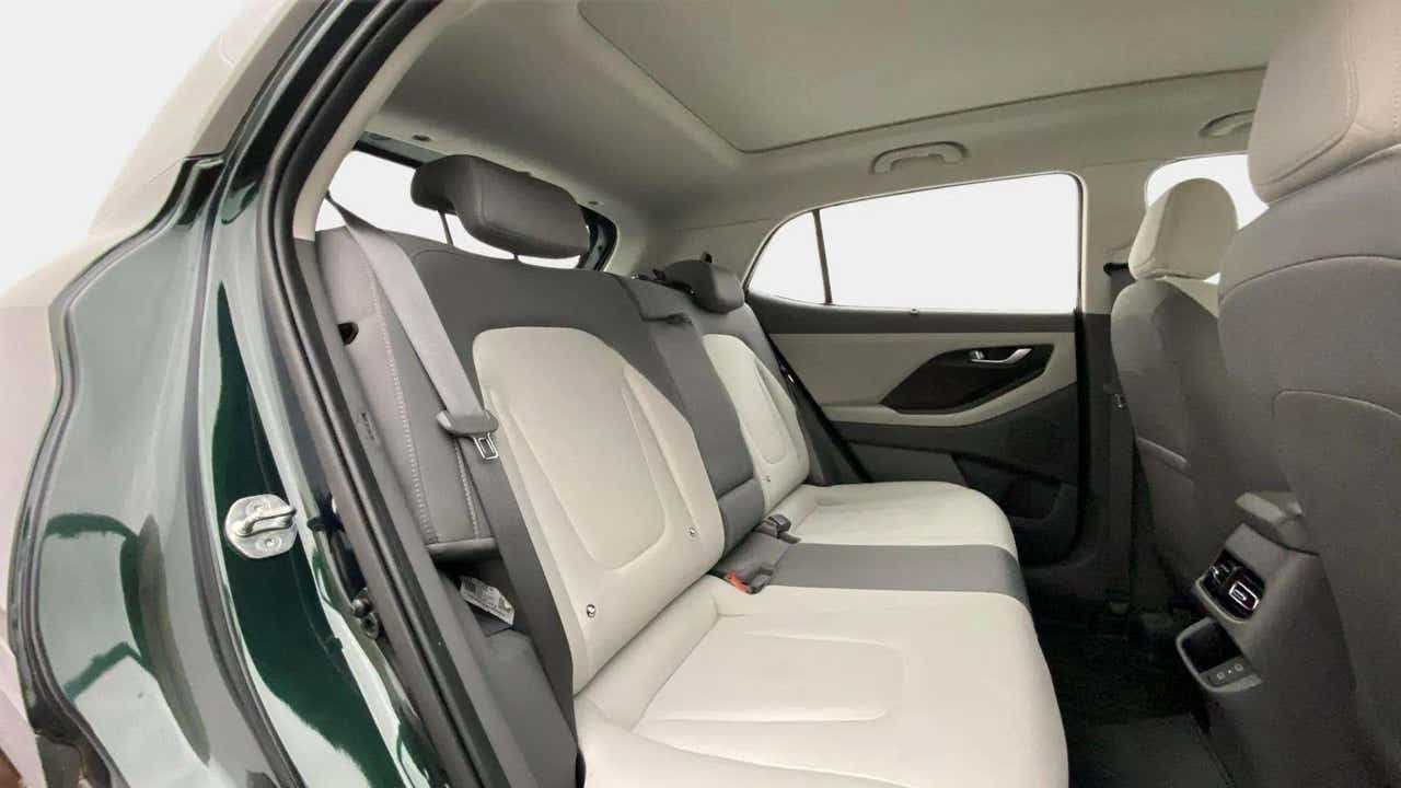 Rear seat view of a Hyundai Creta