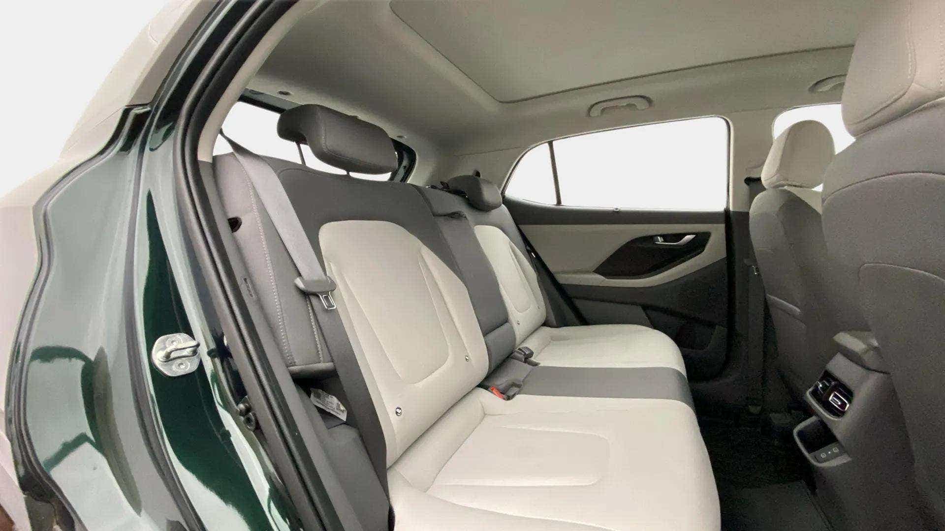 Rear seat view of a Hyundai Creta