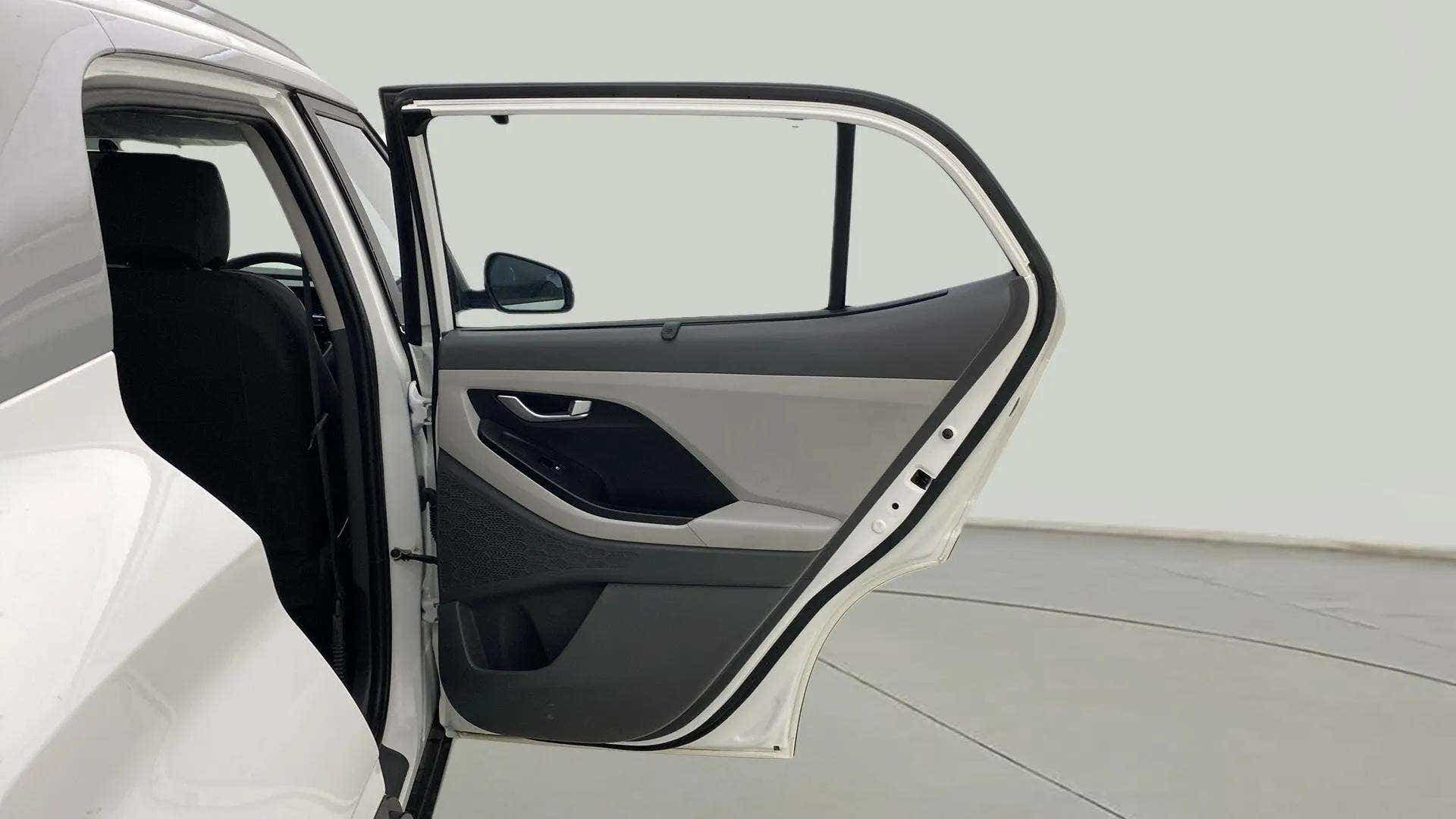 Rear door interior view of a Hyundai Creta