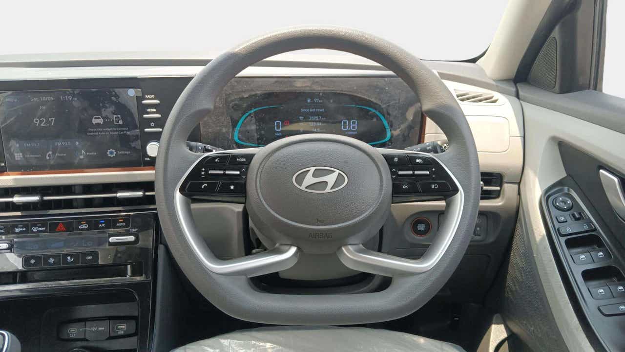 Interior dashboard view of a Hyundai Creta