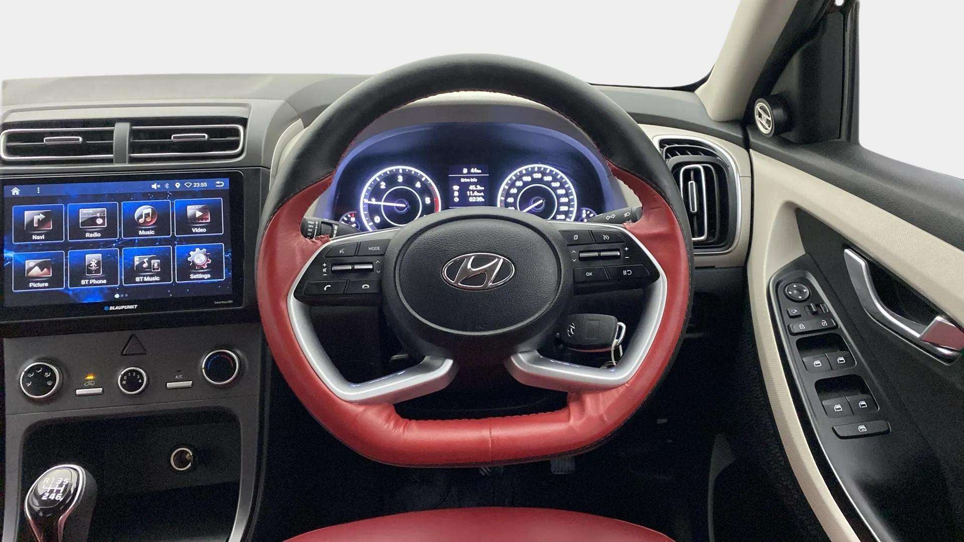 Interior dashboard view of a Hyundai Creta 2018-2023