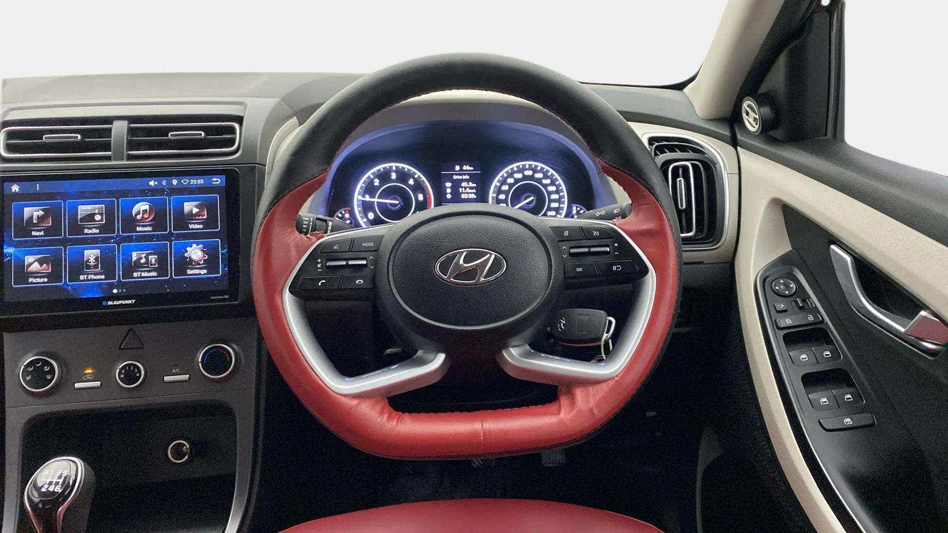 Interior dashboard view of a Hyundai Creta 2018-2023