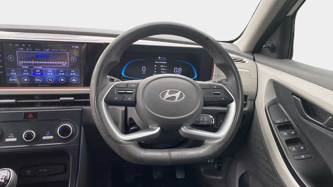 Interior dashboard view of a Hyundai Creta