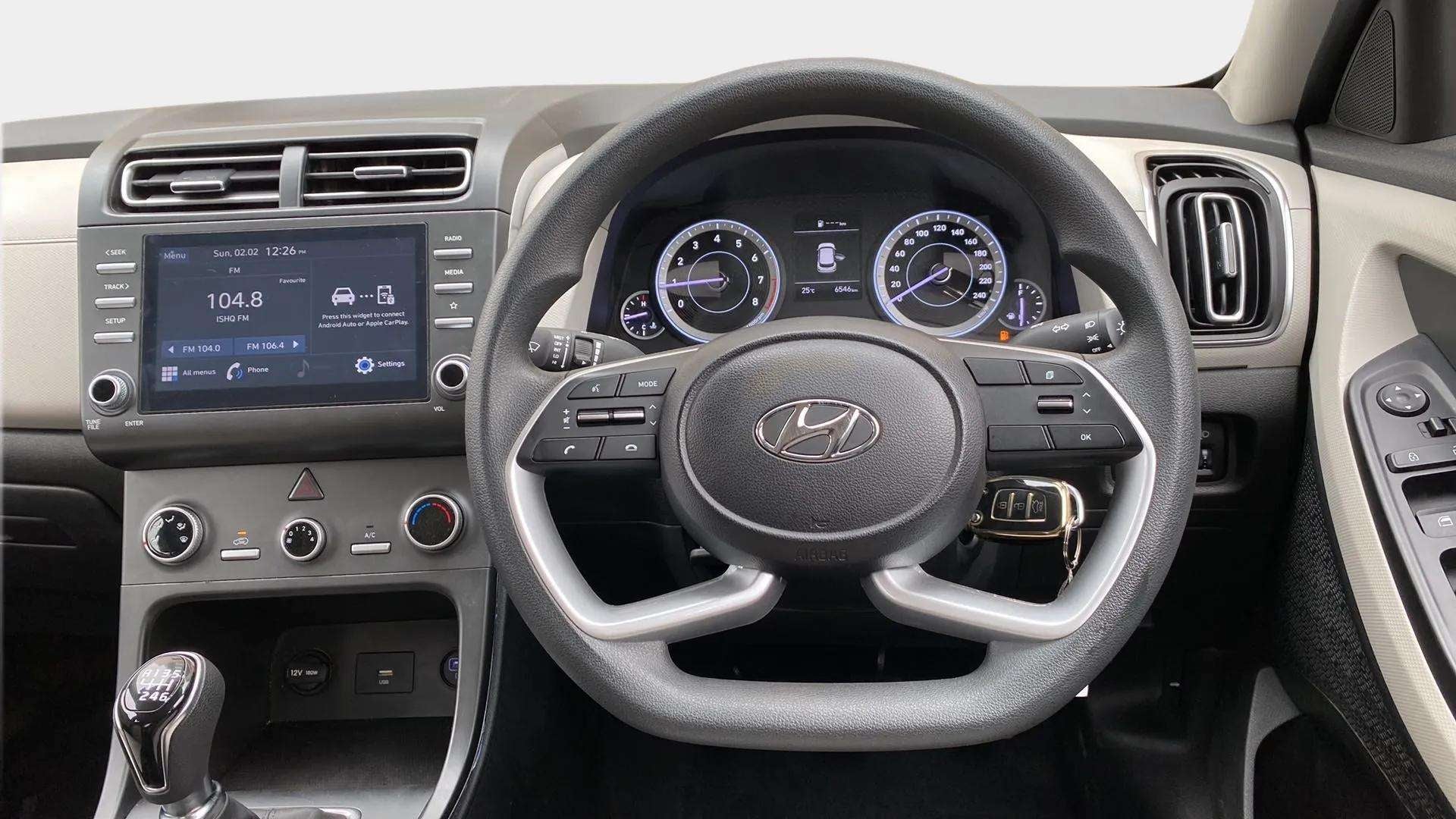 Interior dashboard of a Hyundai Creta 2018-2023