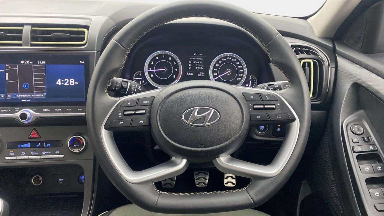 Interior dashboard view of a Hyundai Creta 2018-2023