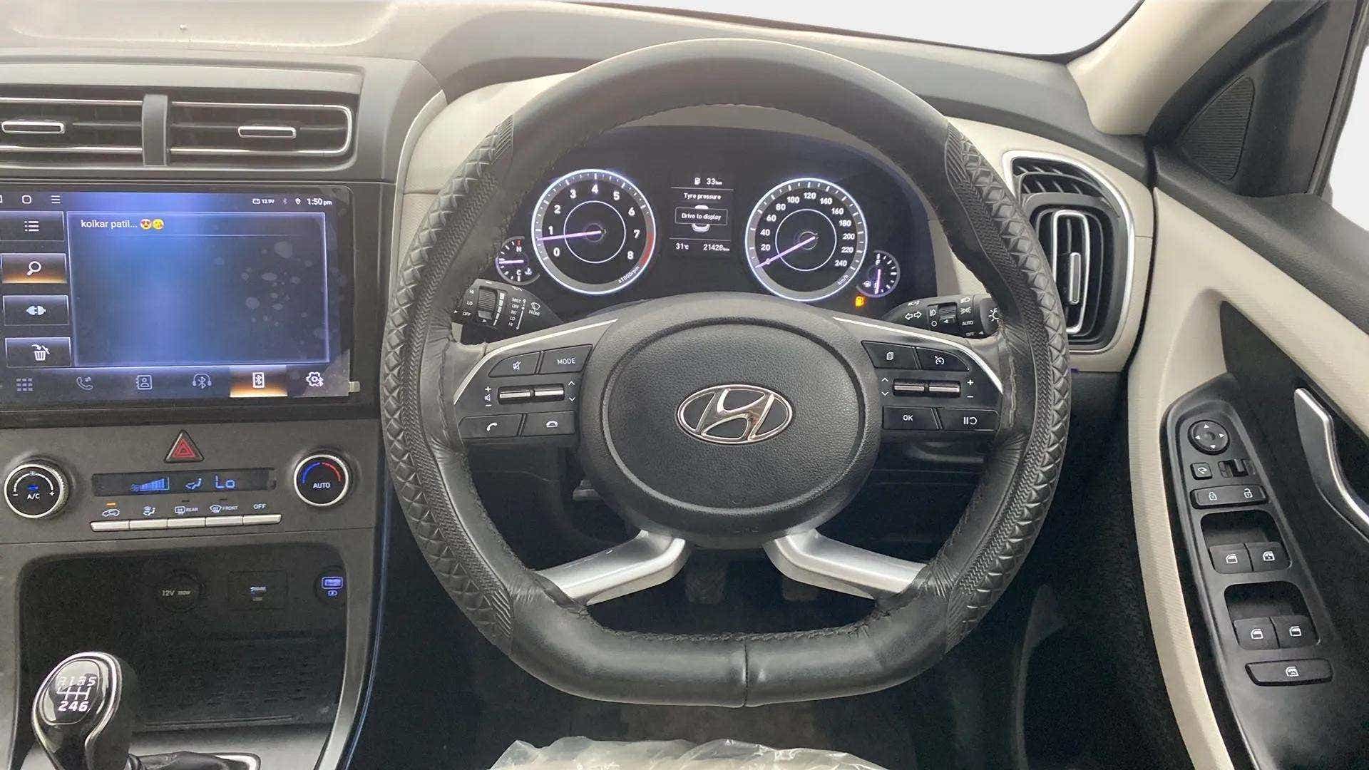 Interior dashboard of a Hyundai Creta 2018-2023