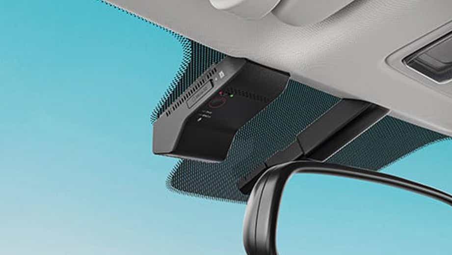 Interior rearview mirror area of Hyundai Exter