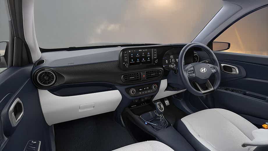 Interior dashboard of Hyundai Exter