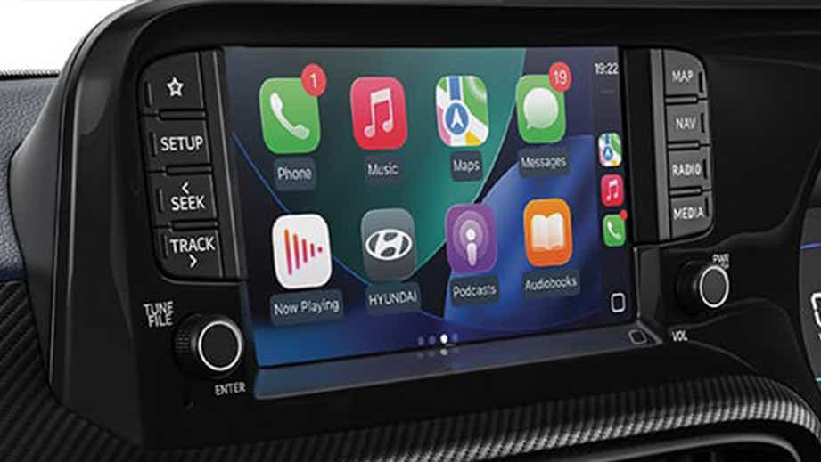 Infotainment system of Hyundai Exter