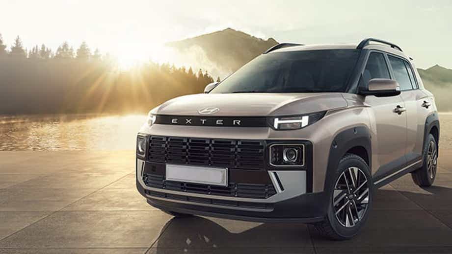 Front three quarter of Hyundai Exter