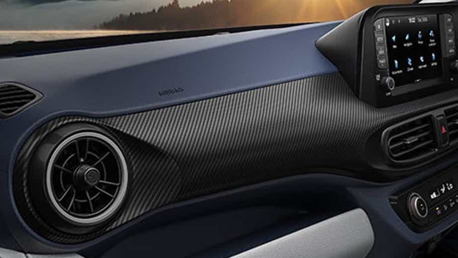 Dashboard view of Hyundai Exter