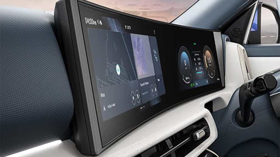 Dashboard display of a Hyundai Venue Facelift