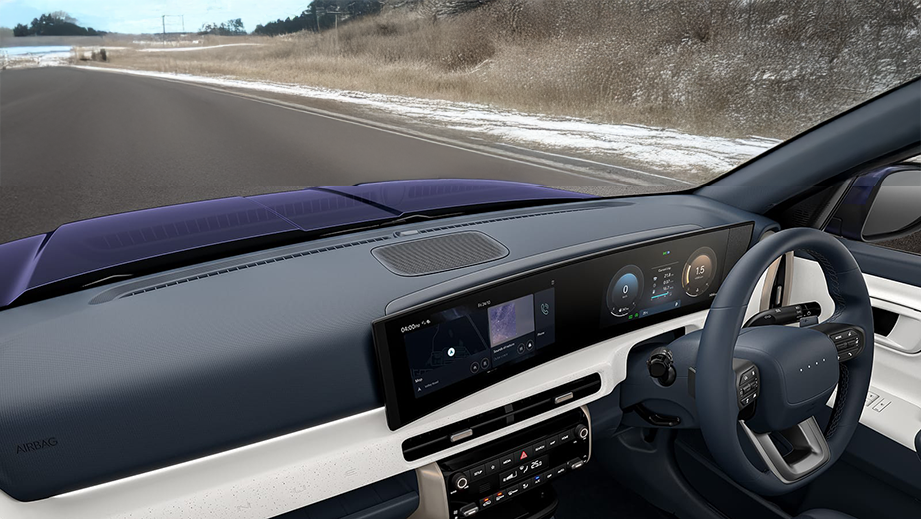 Interior dashboard view of a Hyundai Venue Facelift