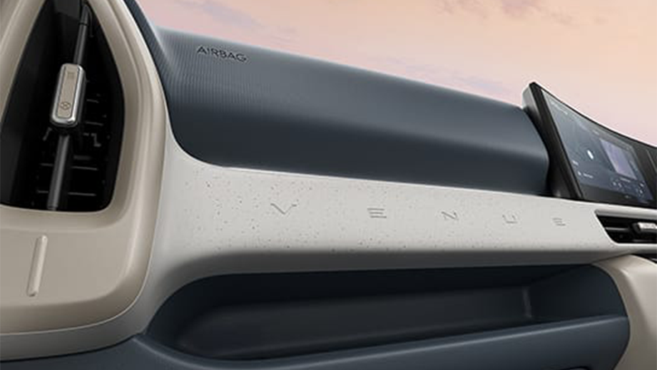 Dashboard view of a Hyundai Venue Facelift