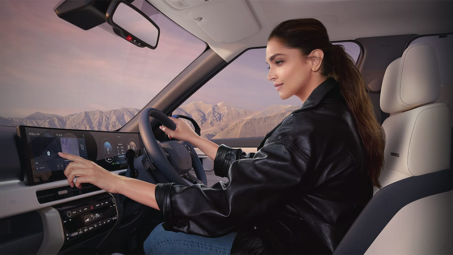 Interior dashboard view of a Hyundai Venue Facelift