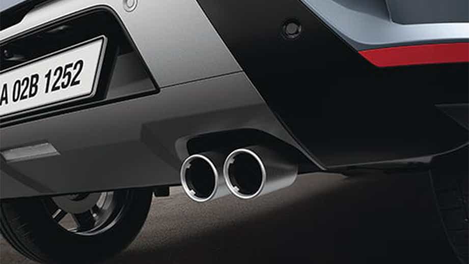 Exhaust close-up of a Hyundai Venue N Line Facelift