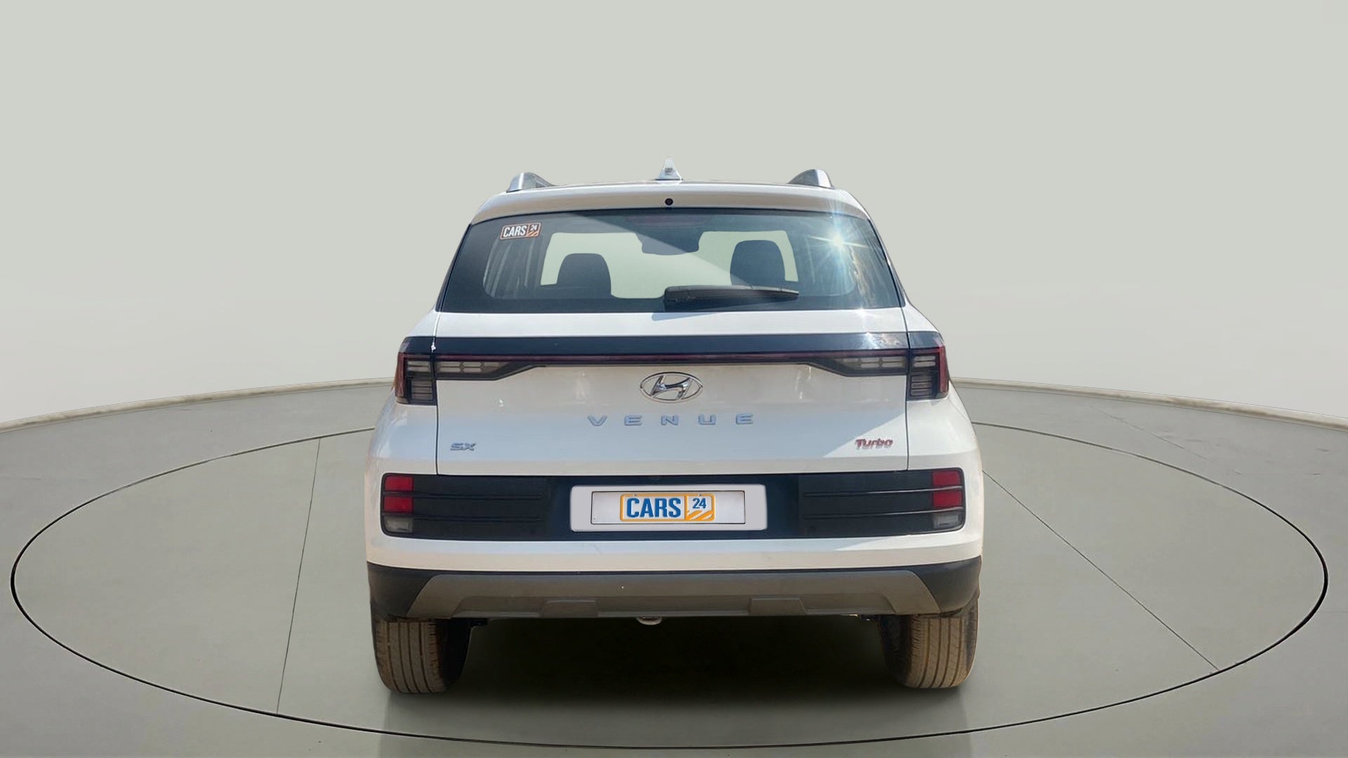 Rear view of a Hyundai Venue SX Turbo