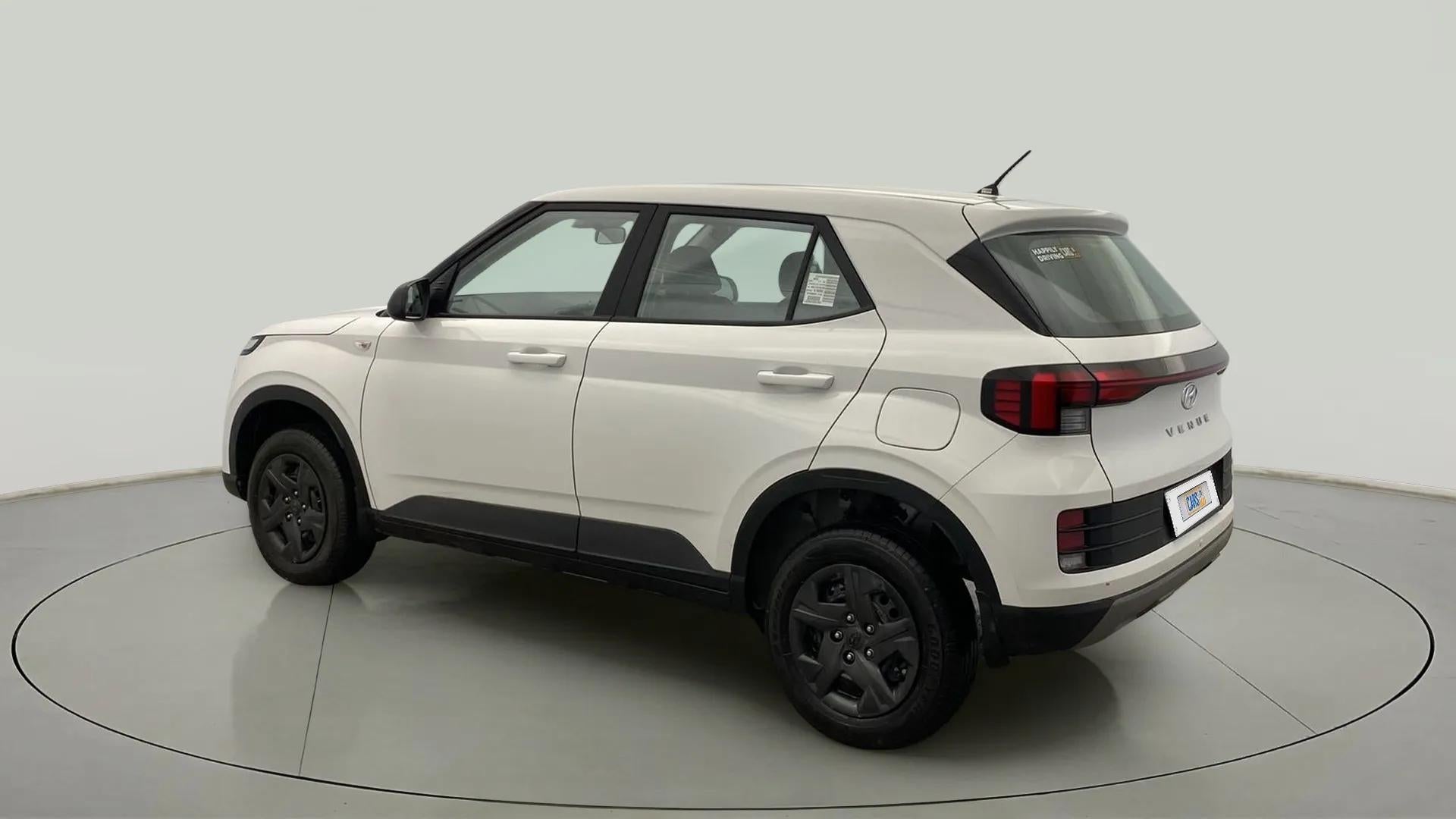 Rear three-quarter view of a Hyundai Venue