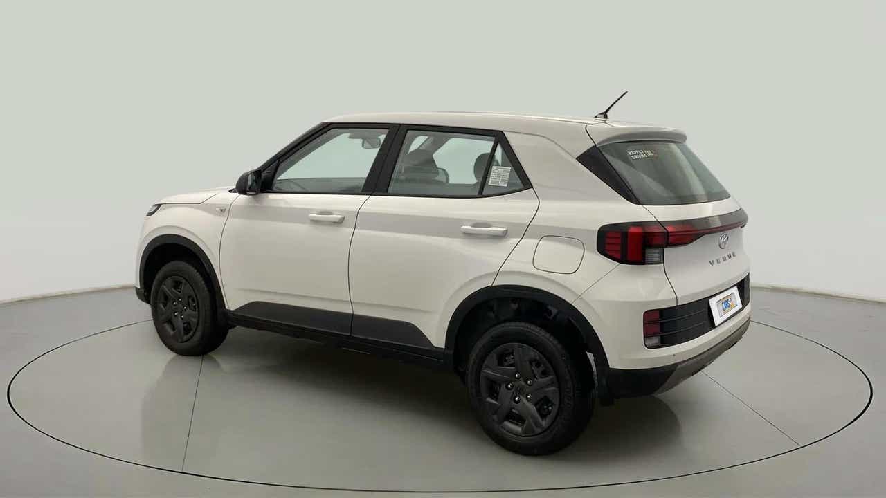 Rear three-quarter view of a Hyundai Venue